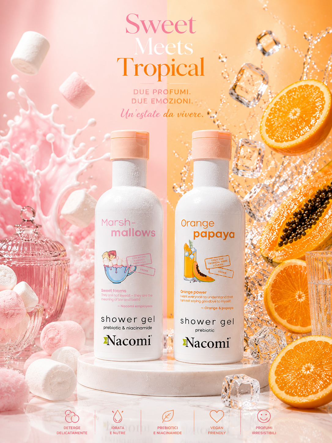 SHOWER GEL MARSH -MALLOWS  E SHOWER GEL ORANGE PAPAYA