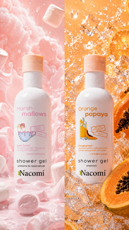 SHOWER GEL MARSH -MALLOWS  E SHOWER GEL ORANGE PAPAYA