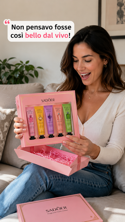 Set Regalo Luxury · 5 Creme Mani Profumate da Collezione