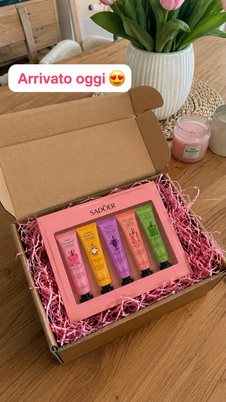 Set Regalo Luxury · 5 Creme Mani Profumate da Collezione