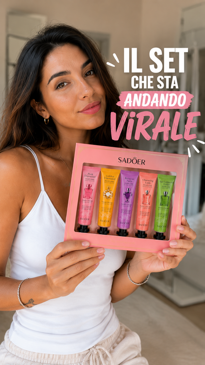 Set Regalo Luxury · 5 Creme Mani Profumate da Collezione