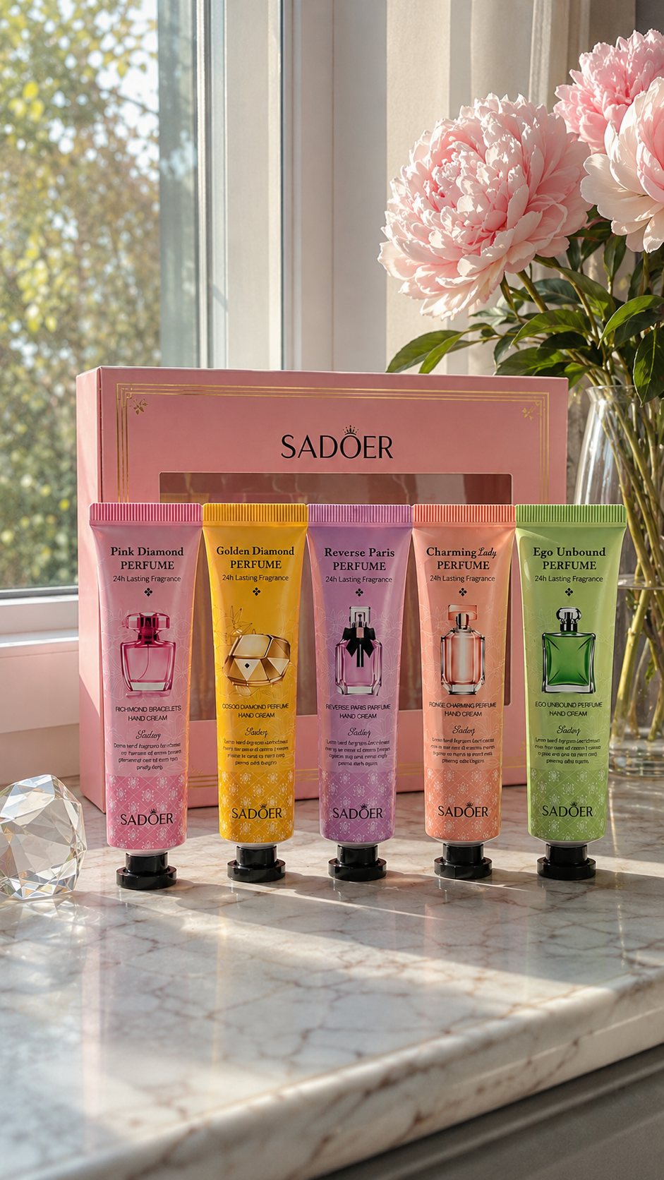 Set Regalo Luxury · 5 Creme Mani Profumate da Collezione