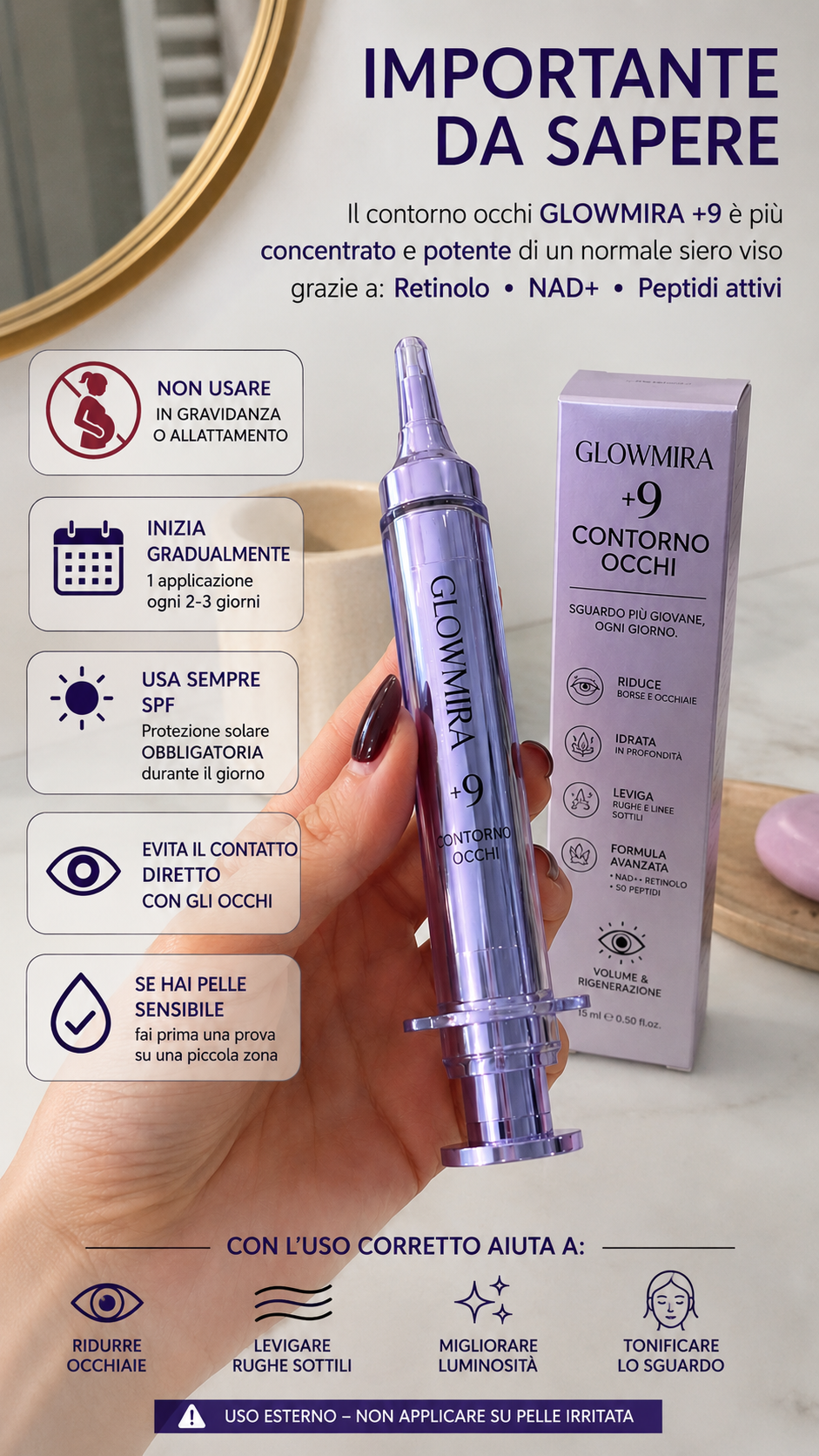GLOWMIRA  CREMA CONTORNO OCCHI