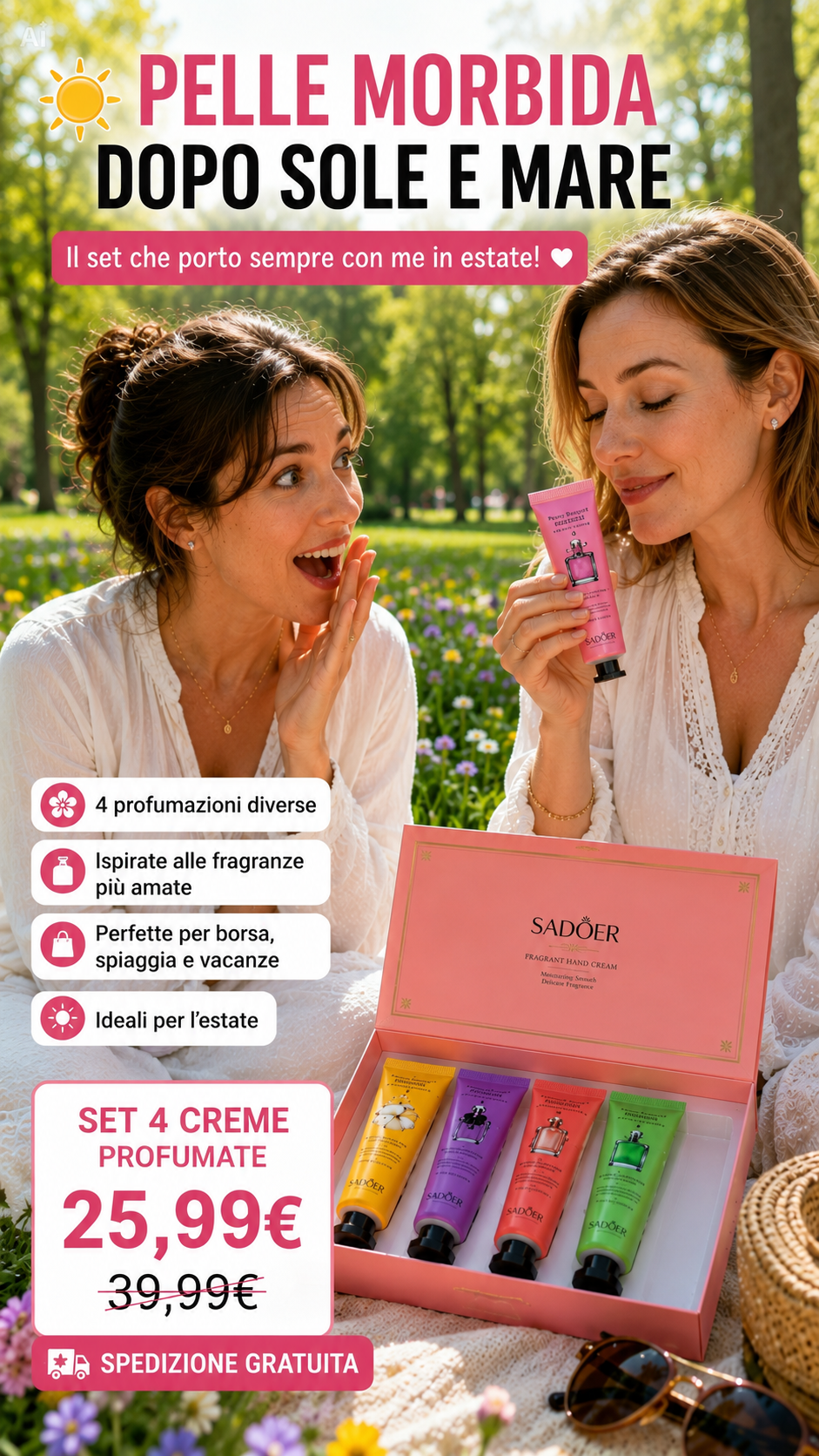 Set Regalo Luxury · 5 Creme Mani Profumate da Collezione