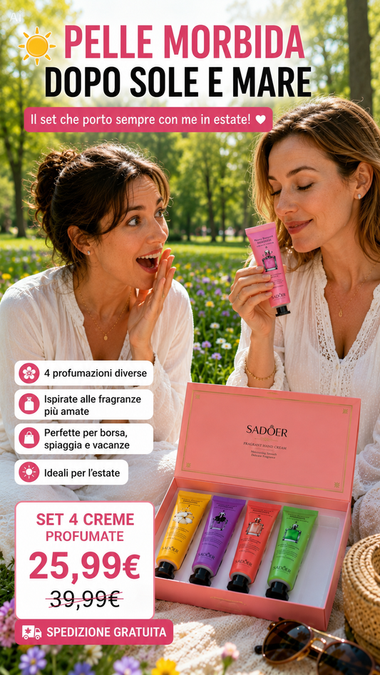 Set Regalo Luxury · 5 Creme Mani Profumate da Collezione